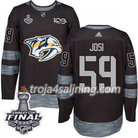 Nashville Predators tröja Roman Josi 59 1917-2017 100th Anniversary Adidas Svart 2017 Stanley Cup Final Authentic - NHL Tröjor Herr Nashville Predators tröja Roman Josi 59 1917-2017 100th Anniversary Adidas Svart 2017 Stanley Cup Final Authentic - NHL Tröjor Herr